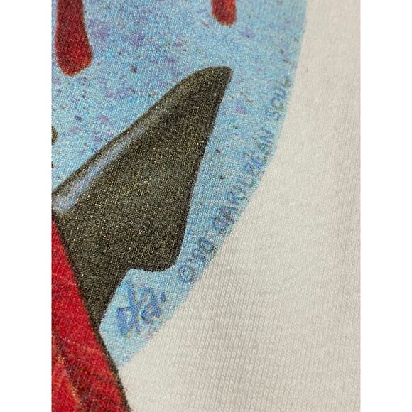 Caribbean Soul XL White Vintage 1998 Parrot Graphic Tee Made in USA - Picture 11 of 12